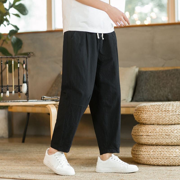 JEJU Weite Leinenhose